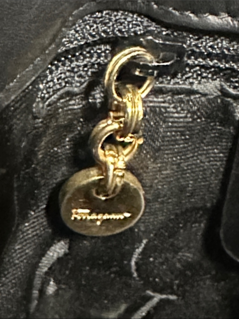 Salvatore Ferragamo Black Leather Drawstring Mini Bucket/Backpack - Picture 14 of 15